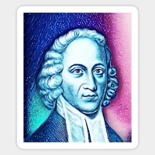 Jonathan Edwards Snowy Portrait | Jonathan Edwards Artwork 13 Sticker